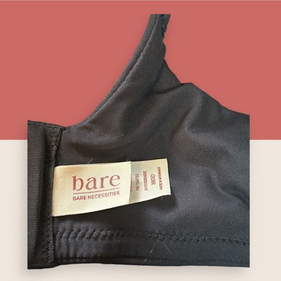 🖤 BARE NECESSITIES FAVORITE T-SHIRT BRA BLACK 38DD ADJUSTABLE STRAPS - Picture 5 of 9